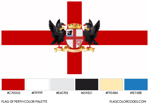 Perth Flag Color Palette