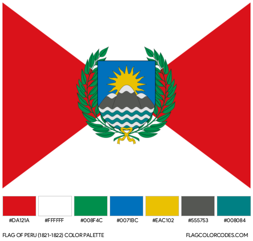 Peru (1821-1822) Flag Color Palette