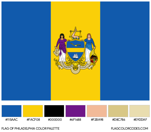 Philadelphia Flag Color Palette
