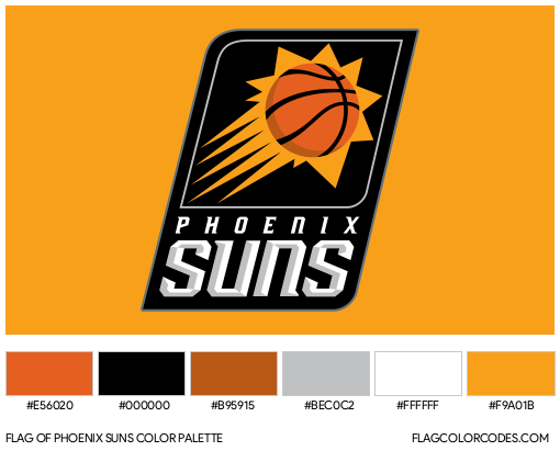 Phoenix Suns Flag Color Palette