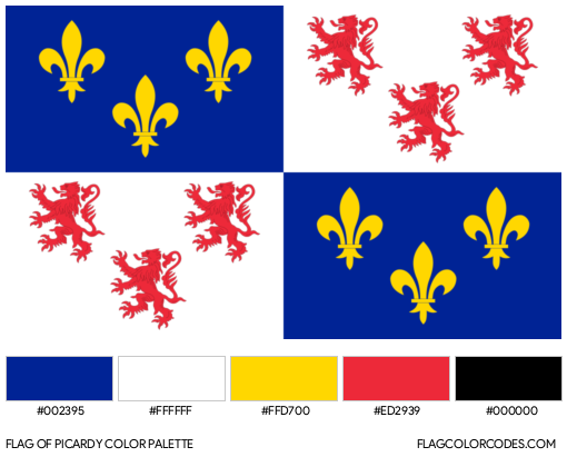 Picardy Flag Color Palette