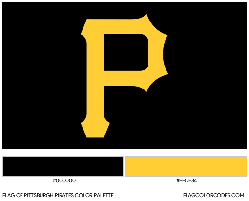 Pittsburgh Pirates Flag Color Palette