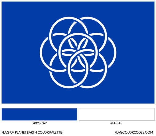 Planet Earth Flag Color Palette