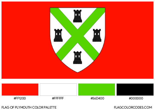 Plymouth Flag Color Palette