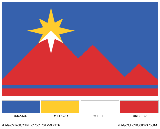 Pocatello Flag Color Palette