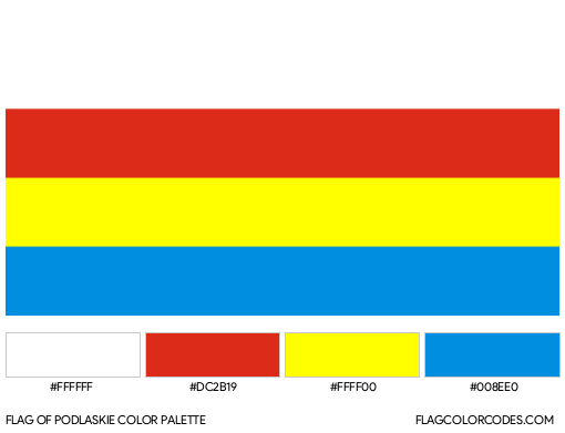 Podlaskie Flag Color Palette
