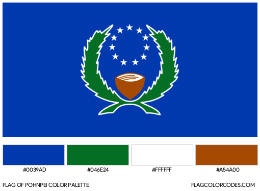 Pohnpei Flag Color Palette