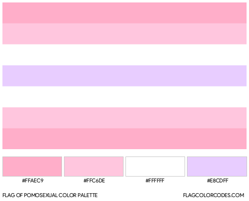 Pomosexual Flag Color Palette