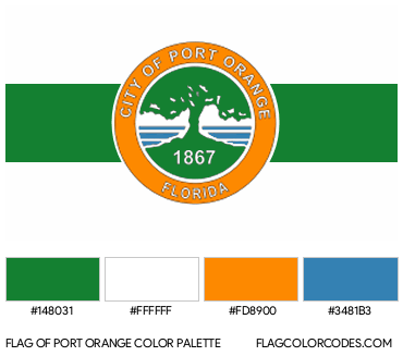 Port Orange Flag Color Palette