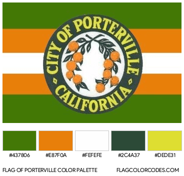 Porterville Flag Color Palette