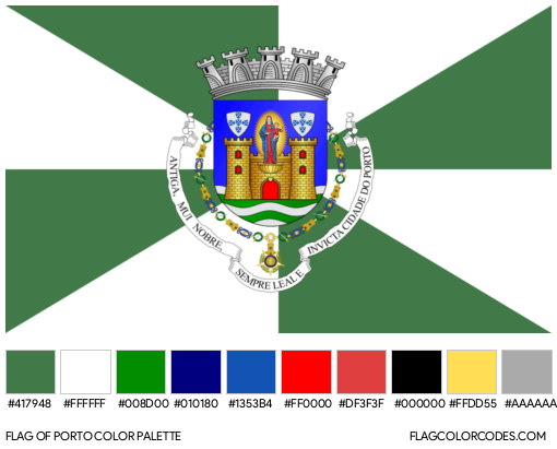 Porto Flag Color Palette
