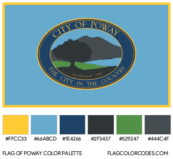Poway Flag Color Palette