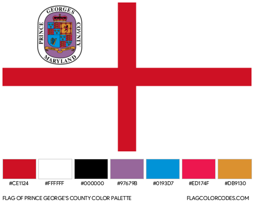 Prince George’s County Flag Color Palette