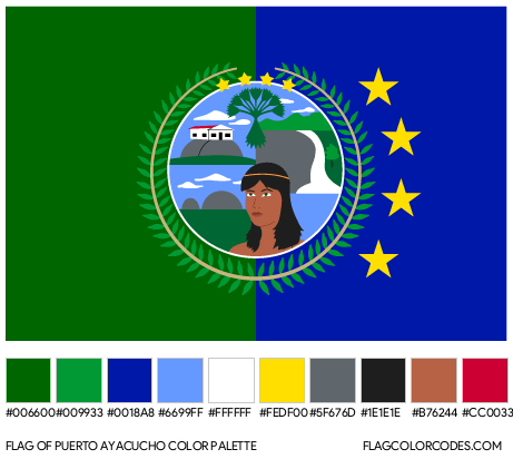 Puerto Ayacucho Flag Color Palette