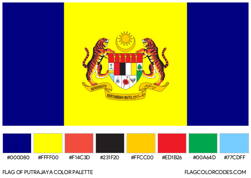 Putrajaya Flag Color Palette