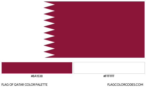 Qatar Flag Color Palette