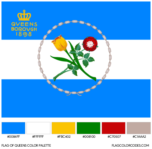 Queens Flag Color Palette