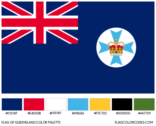 Queensland Flag Color Palette