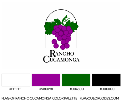 Rancho Cucamonga Flag Color Palette