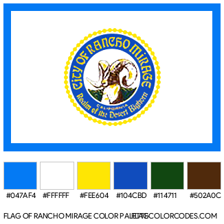 Rancho Mirage Flag Color Palette