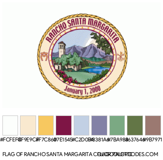 Rancho Santa Margarita Flag Color Palette