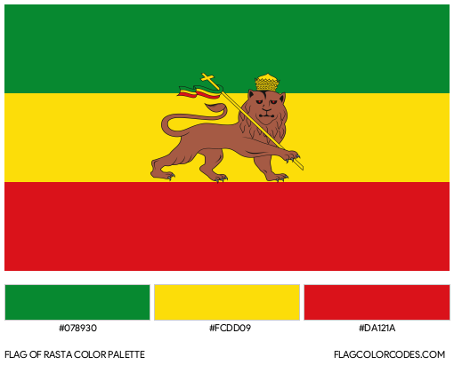 Rasta Flag Color Palette