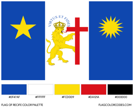 Recife Flag Color Palette