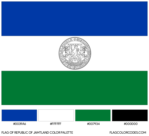Republic of Jamtland Flag Color Palette