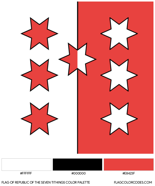 Republic of the Seven Tithings Flag Color Palette