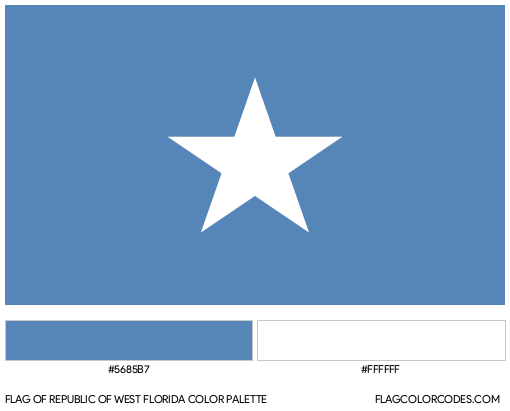 Republic of West Florida Flag Color Palette