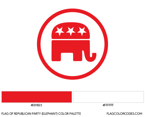 Republican Party (Elephant) Flag Color Palette