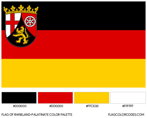 Rhineland-Palatinate Flag Color Palette