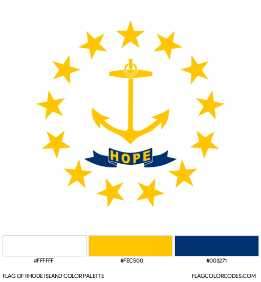 Rhode Island Flag Color Palette