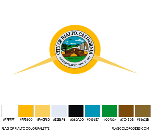 Rialto Flag Color Palette