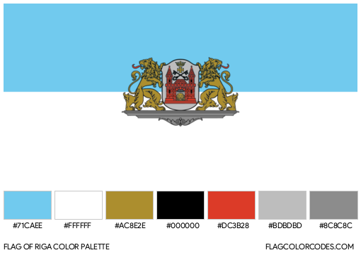 Riga Flag Color Palette