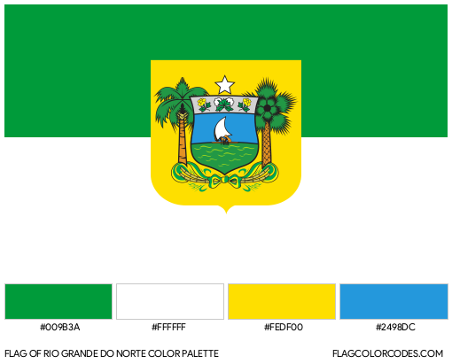 Rio Grande do Norte Flag Color Palette