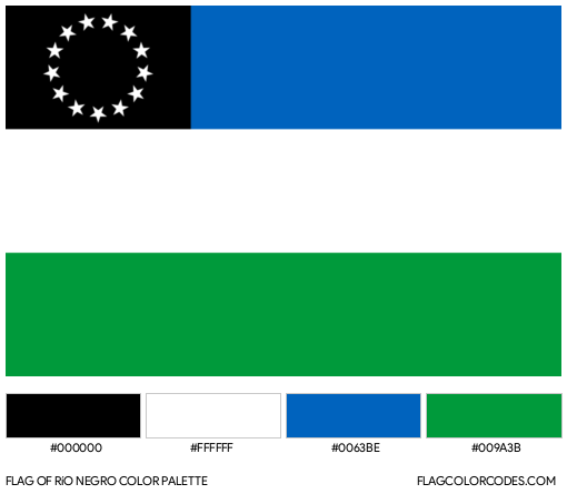 Río Negro Flag Color Palette