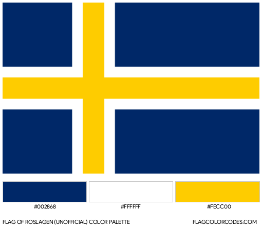 Roslagen (Unofficial) Flag Color Palette