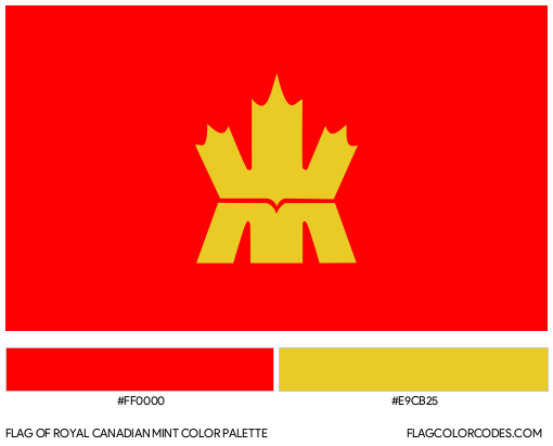 Royal Canadian Mint Flag Color Palette