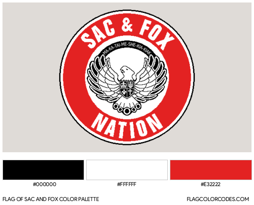 Sac and Fox Flag Color Palette