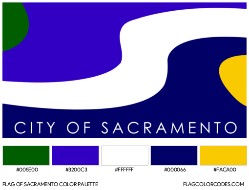Sacramento Flag Color Palette