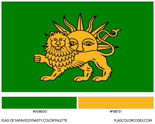 Safavid Dynasty Flag Color Palette