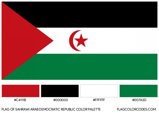 Sahrawi Arab Democratic Republic Flag Color Palette