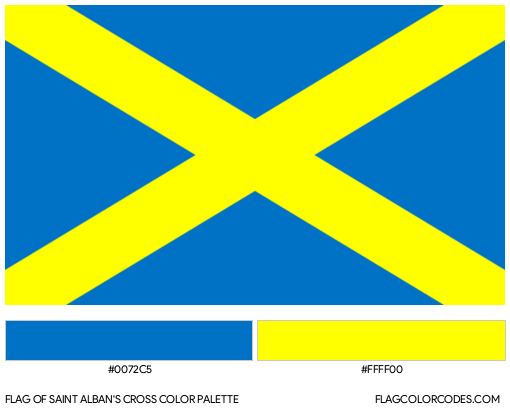 Saint Alban’s Cross Flag Color Palette