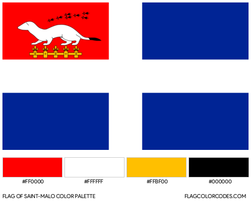 Saint-Malo Flag Color Palette