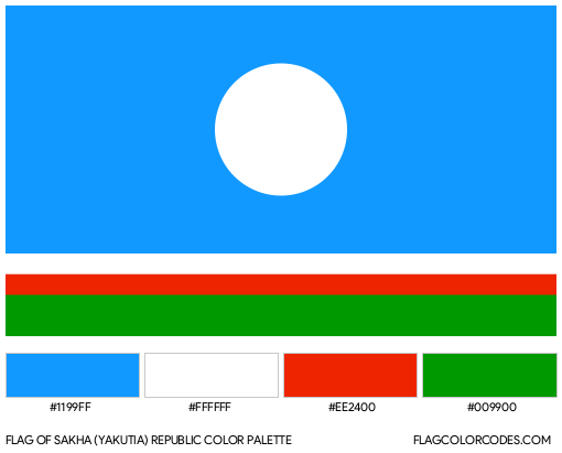 Sakha (Yakutia) Republic Flag Color Palette