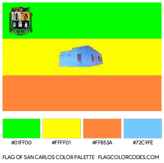 San Carlos Flag Color Palette