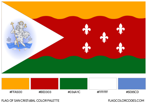 San Cristóbal Flag Color Palette
