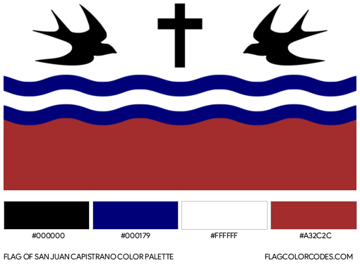 San Juan Capistrano Flag Color Palette