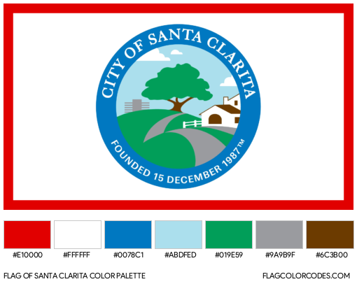 Santa Clarita Flag Color Palette